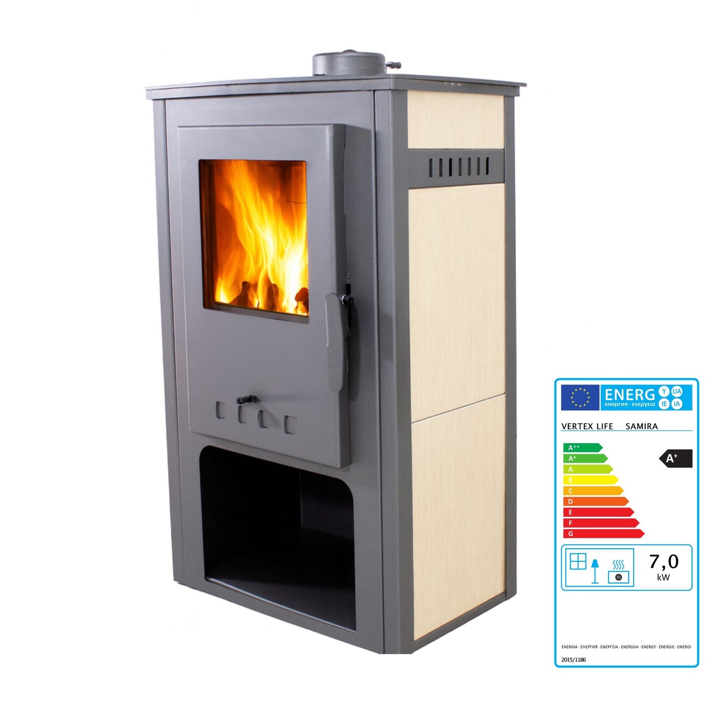 Estufa de Leña `SAMIRA`